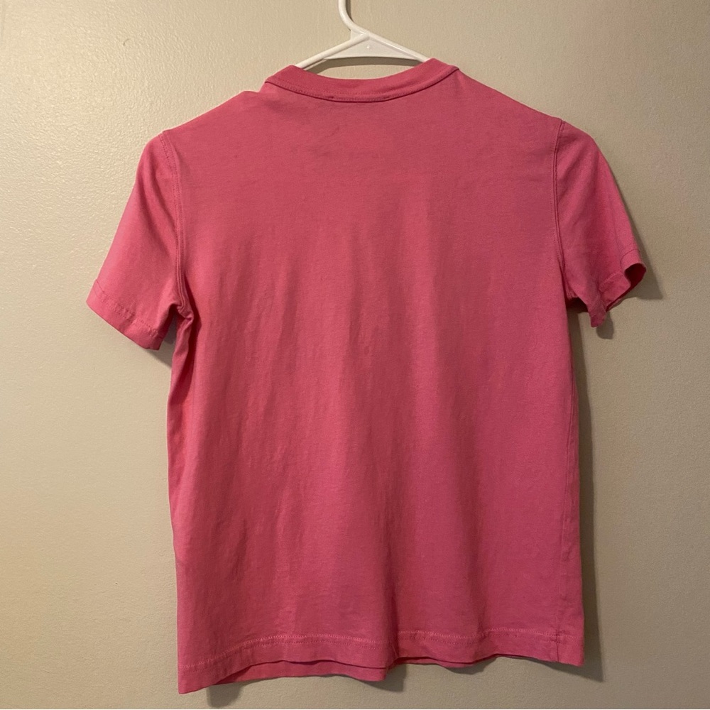 Versace Jeans Couture Pink Multicolor Embroidered Logo Tee | Size XXS - Picture 2 of 7